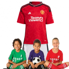 Kid's Manchester United Home Suit 23/24(Customizable)